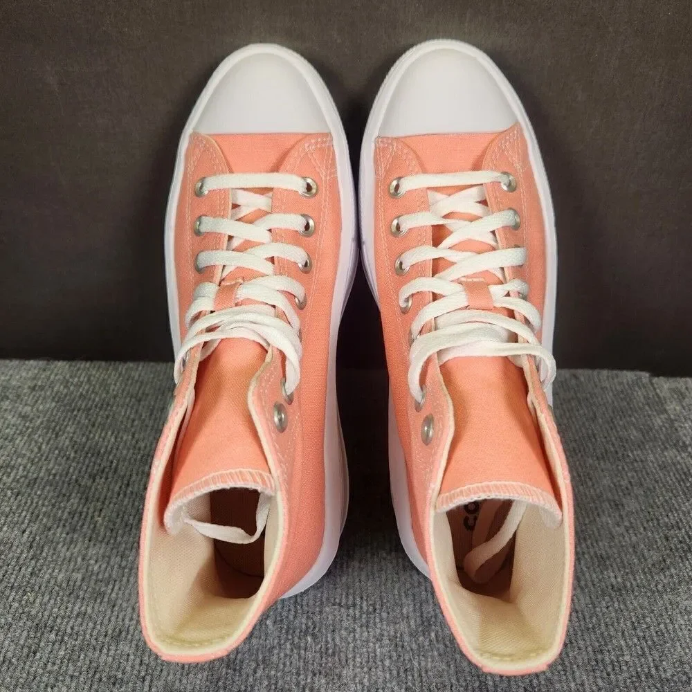 Converse CTAS Move Hi Womens Size 10 Lawn Flamingo White Platform Sneakers Shoes